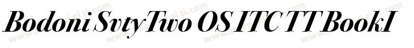 Bodoni SvtyTwo OS ITC TT BookIt字体转换